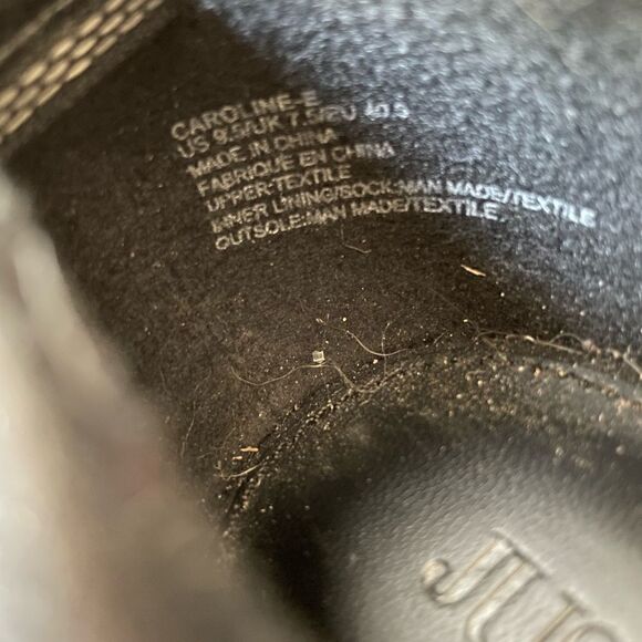 JustFab Black Chunky Heels Size 9.5 EUC - Picture 7 of 7